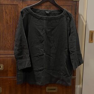 Hatch Maternity- 100% Cotton Black Long Sleeve Top